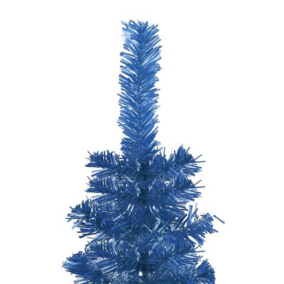 vidaXL Schlanker Weihnachtsbaum Blau 120 cm