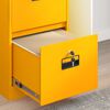 vidaXL Aktenschrank mit Schubladen 2 pcs Senfgelb 44 x 50 x 106,5 cm