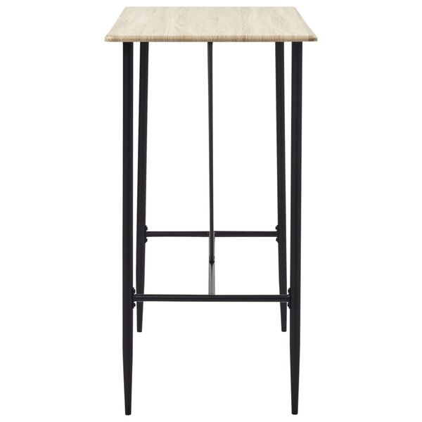 vidaXL 5-tlg. Bar-Set Stoff Schwarz