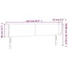 vidaXL Kopfteil mit Ohren Dunkelblau 163x23x78/88 cm Samt