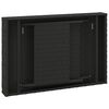 vidaXL Beistelltisch Klappbar Schwarz 60x40x38 cm Poly Rattan
