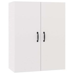 vidaXL H&auml;ngeschrank Wei&szlig; 69,5x34x90 cm Holzwerkstoff