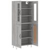 vidaXL Highboard Grau Sonoma 69,5x34x180 cm Holzwerkstoff