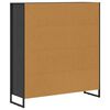 vidaXL B&uuml;cherregal 2 pcs Schwarz Eichen-Optik 99,5 x 30 x 108 cm