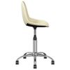 vidaXL Esszimmerst&uuml;hle 6 Stk. Drehbar Creme Stoff