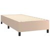 vidaXL Boxspringbettgestell Cappuccino-Braun 90x190 cm Kunstleder