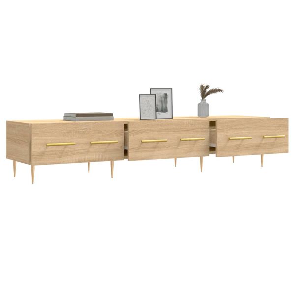 vidaXL TV-Schrank Sonoma-Eiche 150x36x30 cm Holzwerkstoff