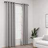 vidaXL Verdunkelungsvorh&auml;nge &Ouml;sen Leinenoptik 2 Stk. Grau 140x245 cm