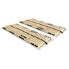 vidaXL Lattenroste 2 Stk. mit 28 Latten 7 Zonen 70x200 cm