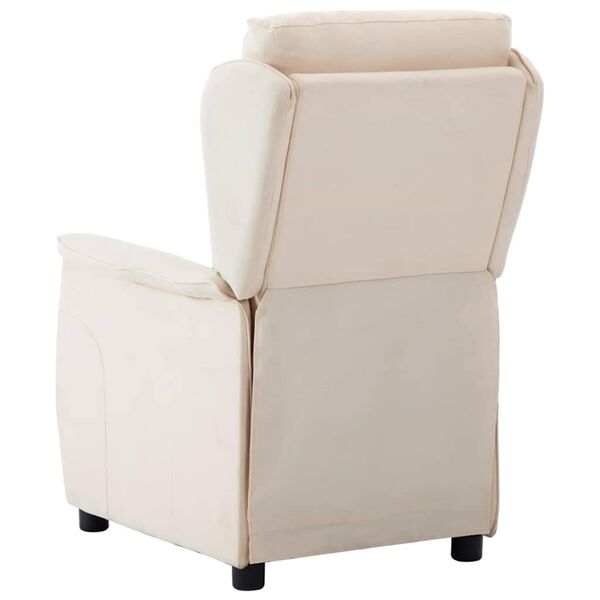 vidaXL Liegestuhl Creme 66,5 x 94 x 101,5 cm Polyester