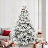 vidaXL K&uuml;nstlicher Weihnachtsbaum mit 300 LEDs Wei&szlig; 240 cm PE und PVC