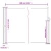 vidaXL Seitenmarkise Ausziehbar Braun 160x300 cm