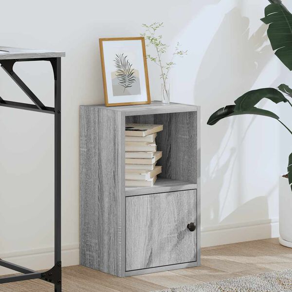 vidaXL B&uuml;cherregal Grau Sonoma 31x24x52 cm Holzwerkstoff