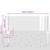 vidaXL Zaun mit Pfosten Gr&uuml;n 0,4 x 50 m Stahl und PVC