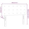 vidaXL Kopfteil Hellgrau 80x5x78/88 cm Stoff