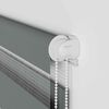 vidaXL Doppelrollo Dunkelgrau 60x100 cm Stoffbreite 55,9 cm Polyester