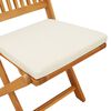 vidaXL Klappstuhl 4 pcs Wei&szlig; 49 x 57,5 x 92 cm Massivholz Akazie