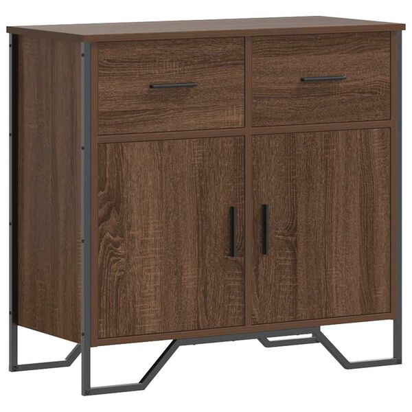 vidaXL Sideboard Braun Eichen-Optik 79,5x35,5x74,5 cm Holzwerkstoff