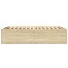 vidaXL Bettgestell Sonoma-Eiche 120x190 cm Holzwerkstoff