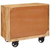 vidaXL Beistellschrank Braun 70 x 38 x 63 cm massives Mangoholz