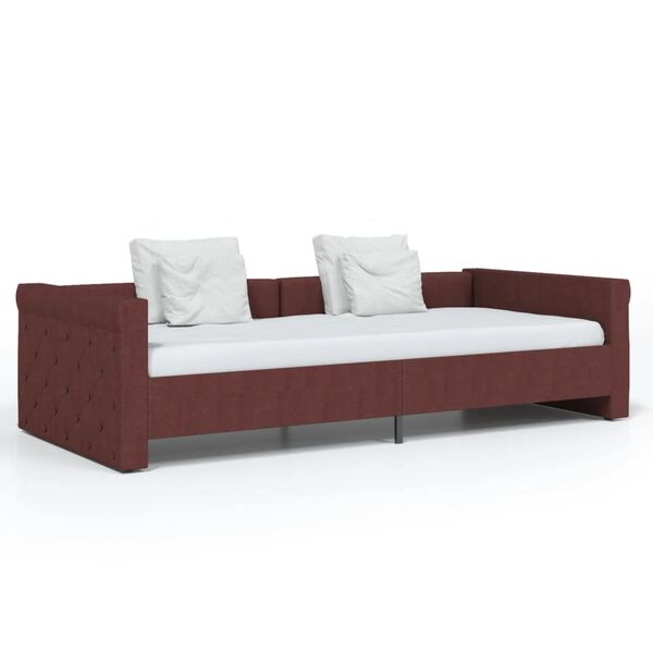 vidaXL Tagesbett USB Lila Stoff 90x200 cm