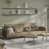 vidaXL Schlafsofa 2-Sitzer Cappuccino-Braun Kunstleder