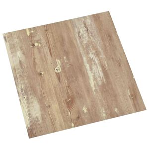 vidaXL Bodenplanken Creme und Hellbraun 5,11 m&sup2; 55 Stk. PVC