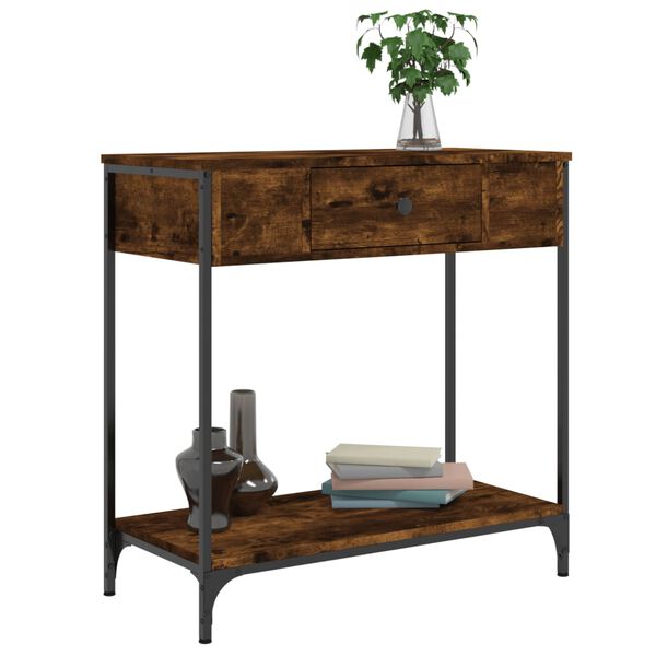 vidaXL Konsolentisch R&auml;uchereiche 75x34,5x75 cm Holzwerkstoff