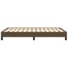vidaXL Bettgestell ohne Matratze Dunkelbraun 120x190 cm Stoff