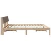vidaXL Bettgestell Braun und Taupe 180 x 200 cm Massivholz Kiefer