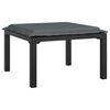 vidaXL 5-tlg. Garten-Lounge-Set Schwarz und Grau Poly Rattan