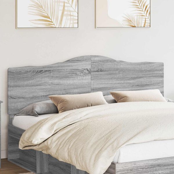 vidaXL Kopfteil Graues Sonoma 200 cm Holzwerkstoff