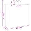 vidaXL Papiertragetaschen 250 Stk. mit Henkeln Blau 54x15x49 cm