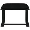 vidaXL Fu&szlig;hocker Schwarz 51x41x40 cm Stoff