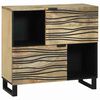 vidaXL Sideboard Natur 80 x 33 x 75 cm massives Mangoholz