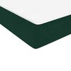 vidaXL Boxspringbett mit Matratze Dunkelgr&uuml;n 80x220 cm Samt