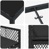 vidaXL Garten Essgruppe 5 pcs Schwarz Poly-Rattan