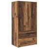 vidaXL Kleiderschrank mit T&uuml;r Altholz 79,5 x 49 x 156 cm Holzwerkstoff