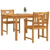 vidaXL Garten Essgruppe 3 pcs Braun Massivholz Akazie
