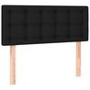 vidaXL Boxspringbett mit Matratze Schwarz 80x200 cm Stoff