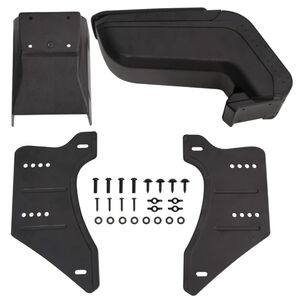 vidaXL Universal-Autoarmlehne Schwarz 14x30x(32-48,5) cm ABS