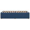 vidaXL Bettgestell ohne Matratze Blau 90x190 cm Stoff