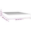 vidaXL Taschenfederkernmatratze Taupe 140x200x20 cm Stoff