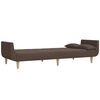 vidaXL Schlafsofa 2-Sitzer mit 2 Kissen Taupe Stoff