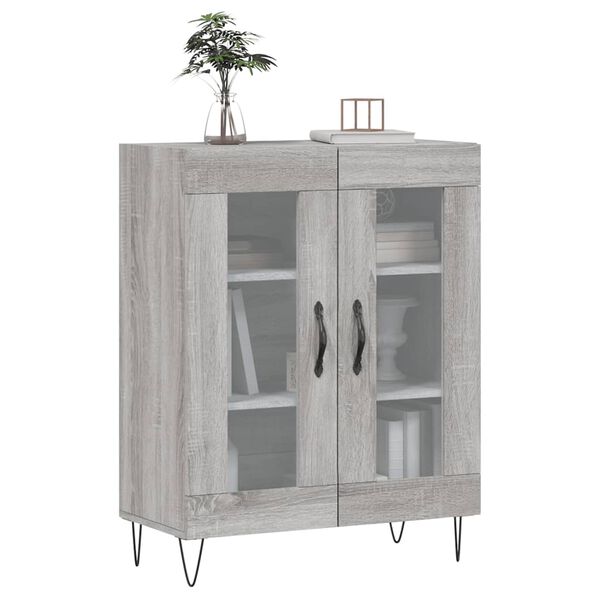 vidaXL Sideboard Grau Sonoma 69,5x34x90 cm Holzwerkstoff