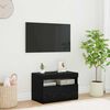 vidaXL TV-Schr&auml;nk Schwarz Eichen-Optik 60 x 35 x 40 cm Holzwerkstoff