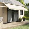 vidaXL Markise Einziehbar Creme 400x150 cm Stoff und Stahl