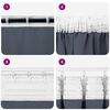 vidaXL Verdunkelungs-Vorh&auml;nge mit Ringen 2 pcs Anthrazit 225 x 140 cm