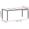 vidaXL Garten Essgruppe 7 pcs Hellgrau Poly-Rattan
