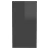 vidaXL Beistelltisch Hochglanz-Grau 50x26x50 cm Holzwerkstoff